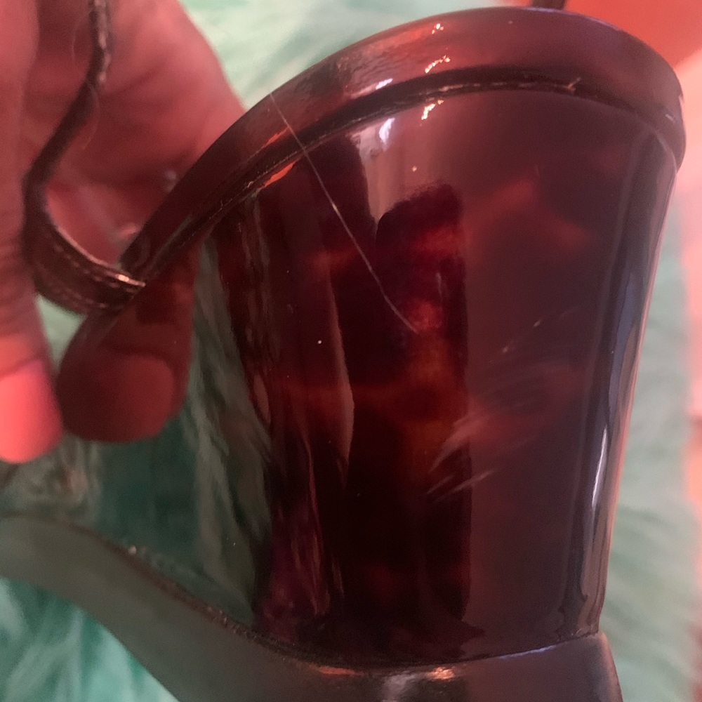 Stuart Weitzman Tortoise Shell Sandals Size 7 1/2 - image 8